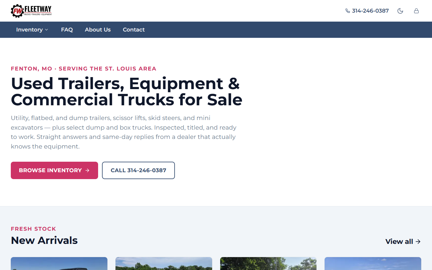 Fleetway Sales homepage